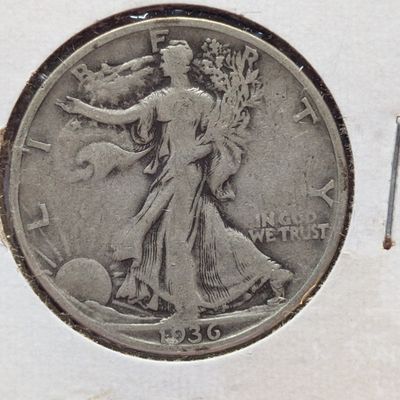 Sale Photo Thumbnail #267: 1936-S Walking Liberty 90% Silver Half Dollar