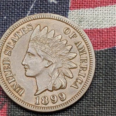 Sale Photo Thumbnail #238: 1899 Indian Head Cent - XF/AU