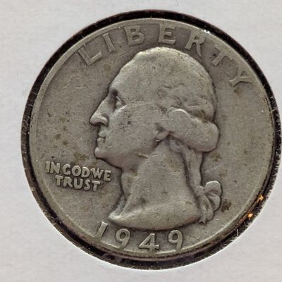 Sale Photo Thumbnail #237: 1949-D Washington Quarter, 90% Silver