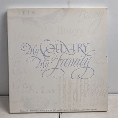 Sale Photo Thumbnail #224: 1999-2008 Statehood My Country & My Family Quarter Collection in Map Display w/ History Info
