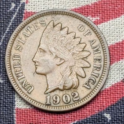 Sale Photo Thumbnail #274: 1902 Indian Head Cent - VF