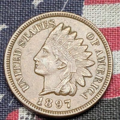 Sale Photo Thumbnail #33: 1897 Indian Head Cent - XF
