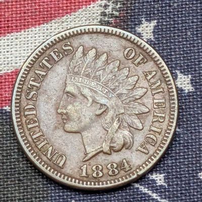 Sale Photo Thumbnail #337: XF - 1884 Indian Head Cent