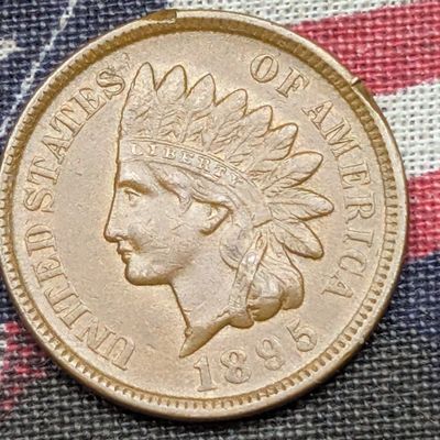 1895 Indian Head Cent - AU+