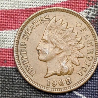 Sale Photo Thumbnail #68: 1908 Indian Head Cent - XF/AU