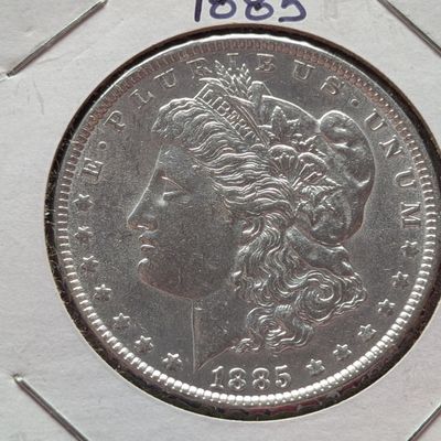 Sale Photo Thumbnail #173: 1885 90% Silver Morgan Dollar