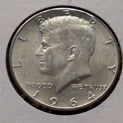 Sale Photo Thumbnail #301: 1964 90% Silver Kennedy Half Dollar