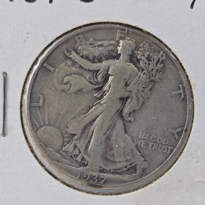 Sale Photo Thumbnail #165: 1937-S Walking Liberty 90% Silver Half Dollar