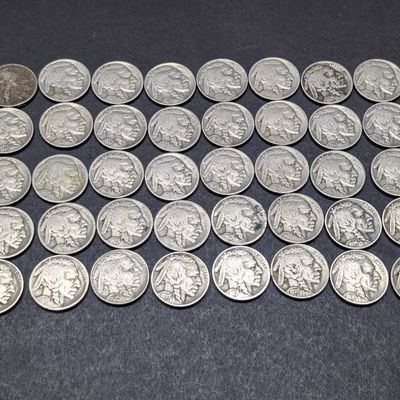 Sale Photo Thumbnail #145: (40) Mixed Dates Indian Head Buffalo Nickels - All P Mint Mark