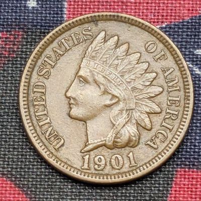 Sale Photo Thumbnail #73: 1901 Indian Head Cent - XF/AU