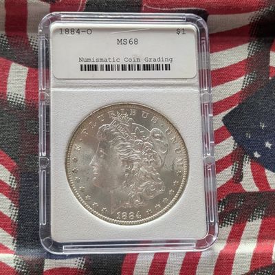 Sale Photo Thumbnail #399: 1884-O Morgan 90% Silver Dollar - NCG Cert. MS68