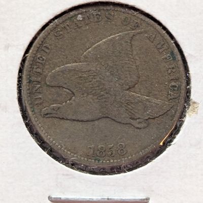 Sale Photo Thumbnail #225: 1858 Flying Eagle One Cent, Modified Reverse