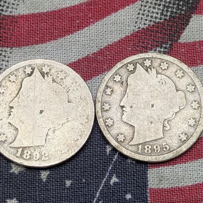 Sale Photo Thumbnail #143: 1892 & 1895 Liberty Head V Nickels