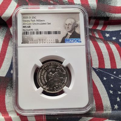 Sale Photo Thumbnail #34: 2025-D Stacey Park Milbern Quarter - NGC MS68