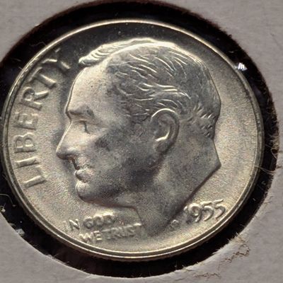 Sale Photo Thumbnail #103: 1955-S Roosevelt Dime, 90% Silver