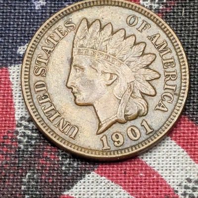 Sale Photo Thumbnail #446: 1901 Indian Head Cent - XF