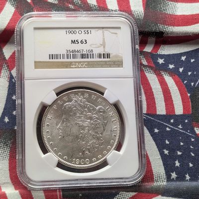 Sale Photo Thumbnail #328: 1900-O Morgan 90% Silver Dollar - NGC MS63