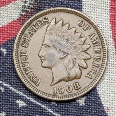 Sale Photo Thumbnail #333: 1908 Indian Head Cent - VF