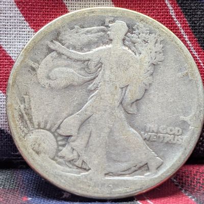 Sale Photo Thumbnail #29: 1916 Walking Liberty 90% Silver Half Dollar - KEY DATE! - GOOD