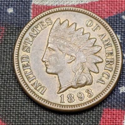 Sale Photo Thumbnail #413: 1893 Indian Head Cent - XF