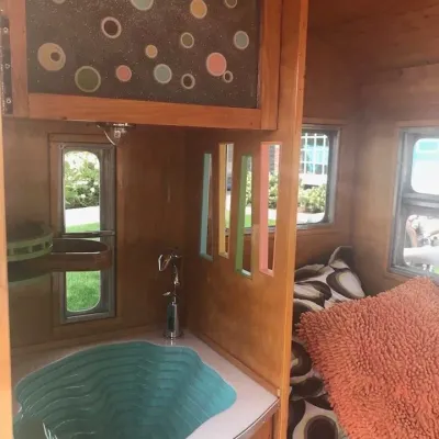 Custom Tiki Style Micro Travel Trailer (interior) 