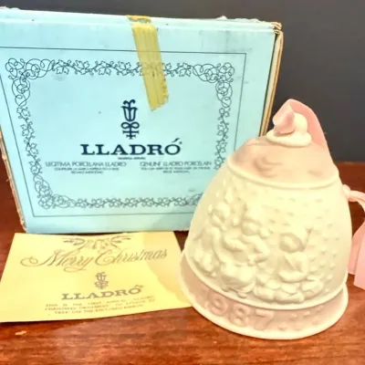 Lladro 1987 1st Annual Christmas Bell Ornament 