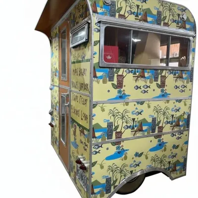 Custom Tiki Style Micro Travel Trailer 