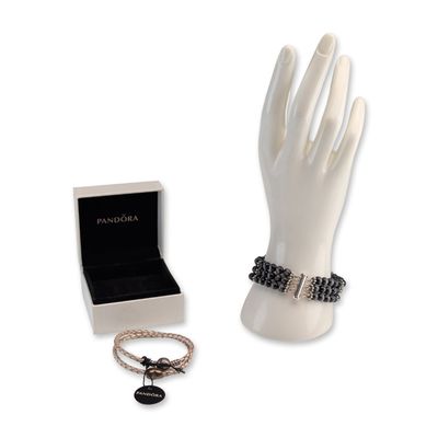 Sale Photo Thumbnail #395: 2pc Pandora and Multi-Strand Sterling Silver Bracelets