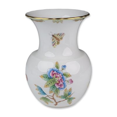 Sale Photo Thumbnail #313: Herend Hungary Porcelain Queen Victoria Vase