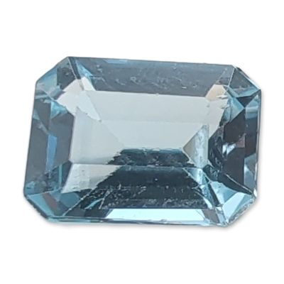 Sale Photo Thumbnail #518: Emerald Cut Light Blue Topaz Gemstone