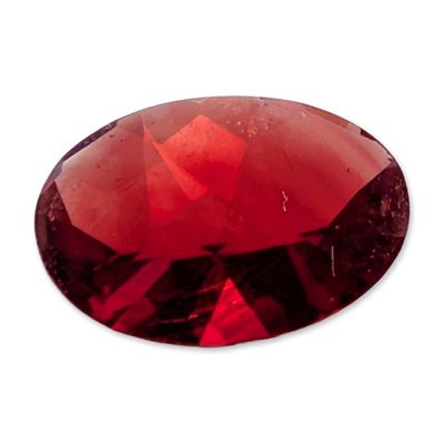 Sale Photo Thumbnail #210: Loose Oval Faceted Red Ruby Stone