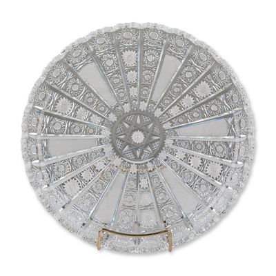 Sale Photo Thumbnail #306: American Brilliant Style Cut Glass Platter