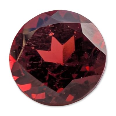 Sale Photo Thumbnail #466: Round Cut Natural Red Garnet