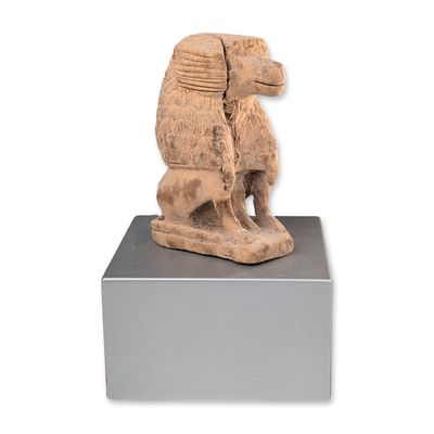 Sale Photo Thumbnail #365: Egyptian Carved Wood Baboon Figure, Thoth