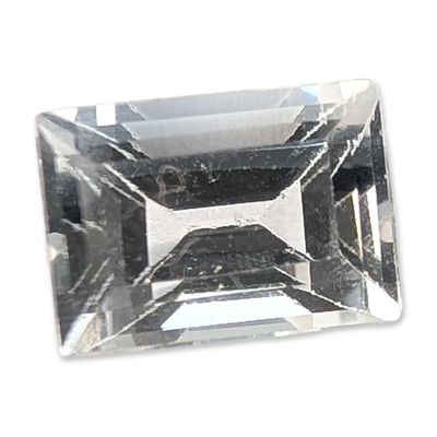 Sale Photo Thumbnail #511: Loose Emerald Cut Colorless Topaz Gemstone