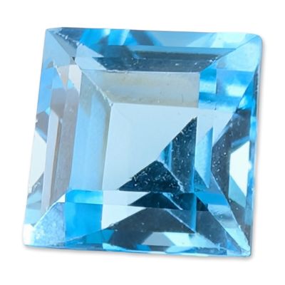 Sale Photo Thumbnail #241: Square Cut Blue Topaz Loose Gemstone