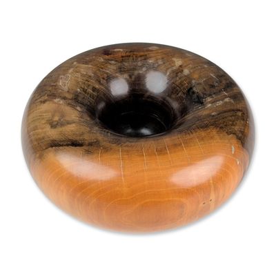 Sale Photo Thumbnail #44: Edward Moulthrop (American, 1916-2003) Tulipwood Donut Bowl