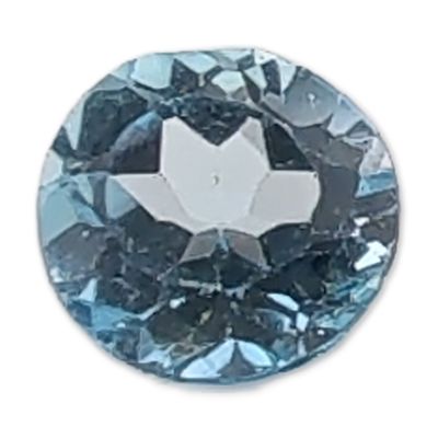 Sale Photo Thumbnail #235: Round Brilliant Cut Light Blue Topaz Gemstone