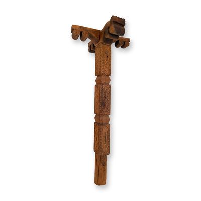 Sale Photo Thumbnail #79: Berber-Style Carved Hardwood Tent Post