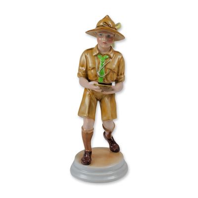 Sale Photo Thumbnail #270: Herend Porcelain by Klein Mihaly Boy Scout Figurine