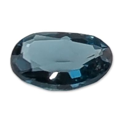 Sale Photo Thumbnail #517: Oval Faceted Teal Blue Loose Topaz Gemstone