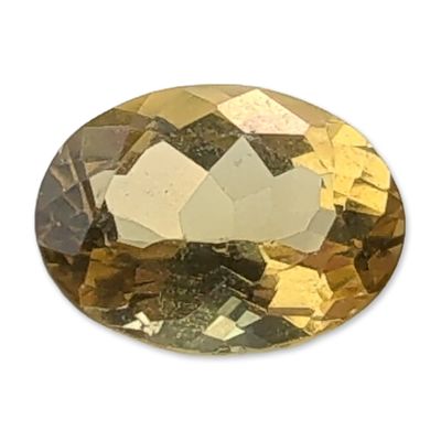 Sale Photo Thumbnail #449: Loose Oval Faceted Yellow Citrine Gemstone