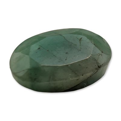 Sale Photo Thumbnail #170: Oval Faceted Green Emerald Gemstone