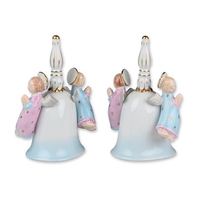 Sale Photo Thumbnail #369: Pair of Herend Hungary Porcelain Angel Bells