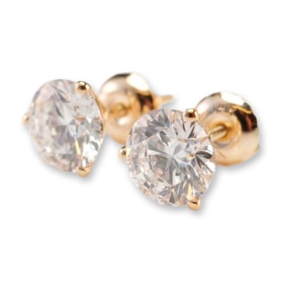 Sale Photo Thumbnail #391: 14K Gold 2.10ctw Diamond Stud Earrings