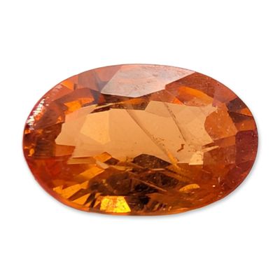 Sale Photo Thumbnail #506: Oval Cut Orange Spessartite Garnet
