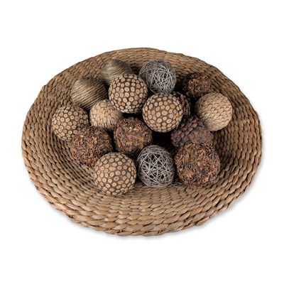 Sale Photo Thumbnail #332: 19pc Pottery Barn Savannah Round Tray and Spheres