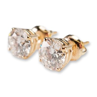 Sale Photo Thumbnail #104: 14K Gold 1.85ctw Diamond Stud Earrings
