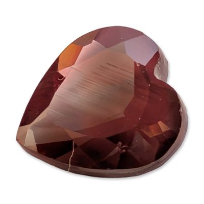 Sale Photo Thumbnail #176: Faceted Heart Shaped Mozambique Garnet
