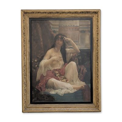 Sale Photo Thumbnail #356: Follower of Alexandre Cabanel (French, 1823-1889) Oil on Canvas, The Shulamite